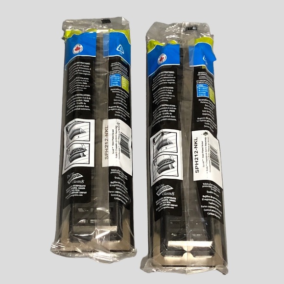 Floor Register Decor Grates SPH212-NKL Brushed Nickel Finish SET of 2 ~ … - Picture 4 of 5